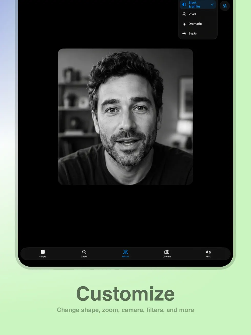 Customizing FaceScreen on iPad